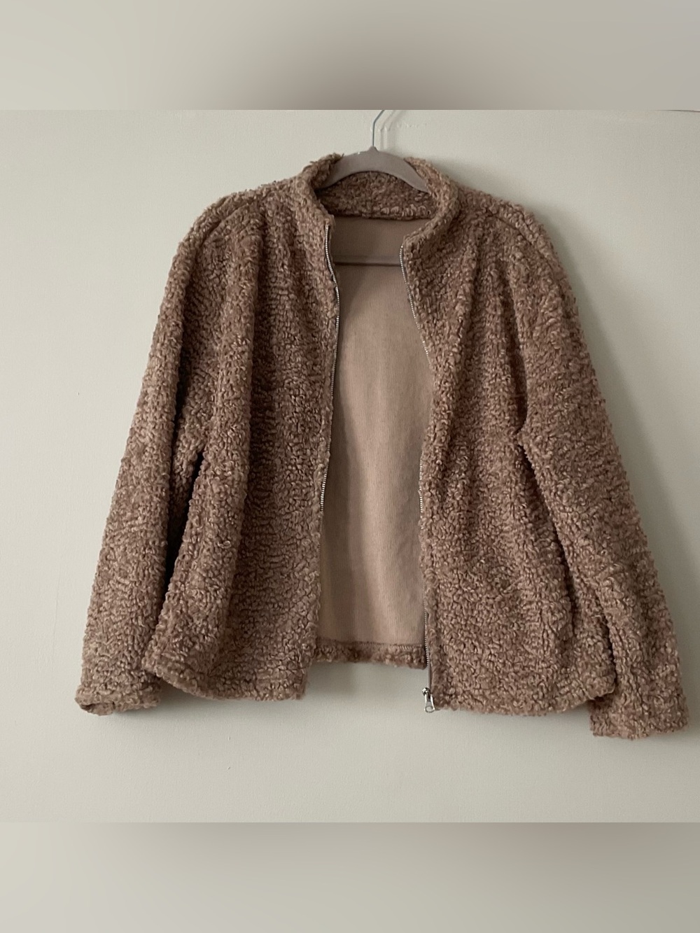H&M Oversized Teddy Fleece Jacket - Picture 5 of 8